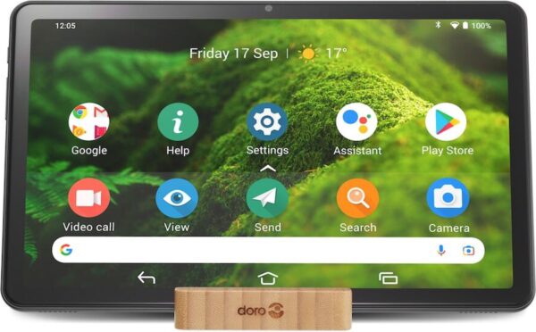 Doro Senioren Tablet - 10,4 Inch - 32GB - Android 12 - Enorm Luid - Grote Iconen (Graphite) (7322460083427)