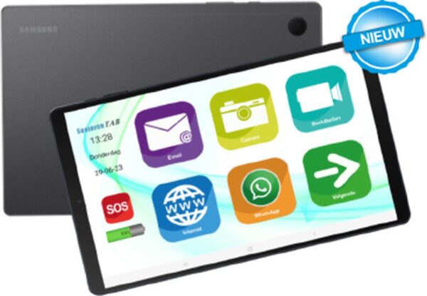 SeniorenTAB tablet Plus - Op basis van Samsung - 32GB - Wifi - 10.5 inch scherm - Zwart (8720589130616)