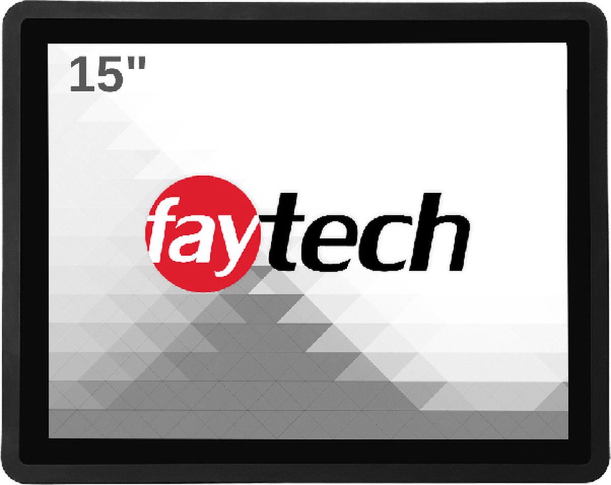 faytech FT15TMCAP touch screen-monitor 38,1 cm (15'') 1920 x 1200 Pixels Zwart (6920734015146)