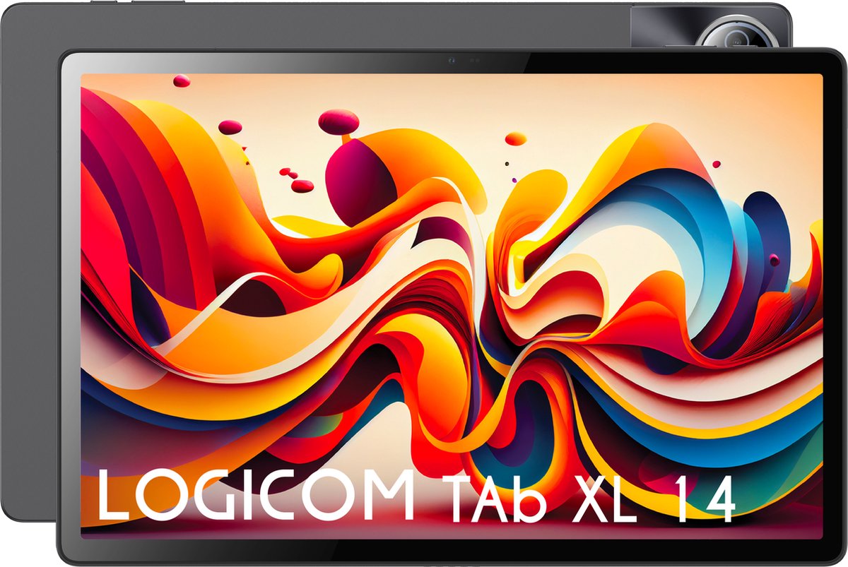 Logicom - Tablet 14 XL - 128GB - 14 Inch - 4GB RAM - Octa Core - Zwart - Wifi - Android 14 (3483072500659)