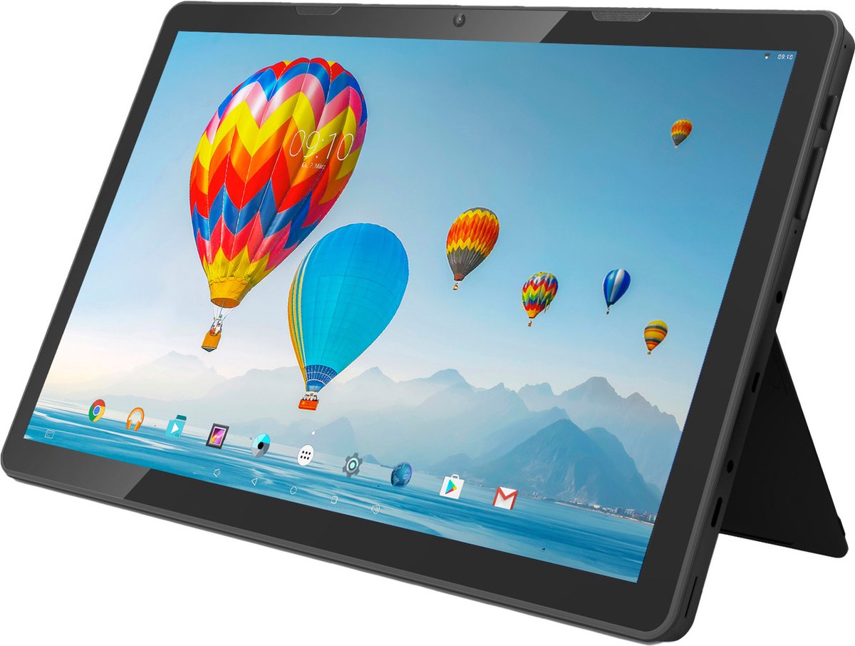 XORO MegaPAD 1333 33,78 cm (13,3 inch) LCD IPS FHD-scherm, Android 13, batterijcapaciteit 10.000 mAh, 6 GB RAM, 128 GB intern geheugen, Micro SD-kaartlezer, camera, USB-C, uitklapbare standaard (4260427614846)