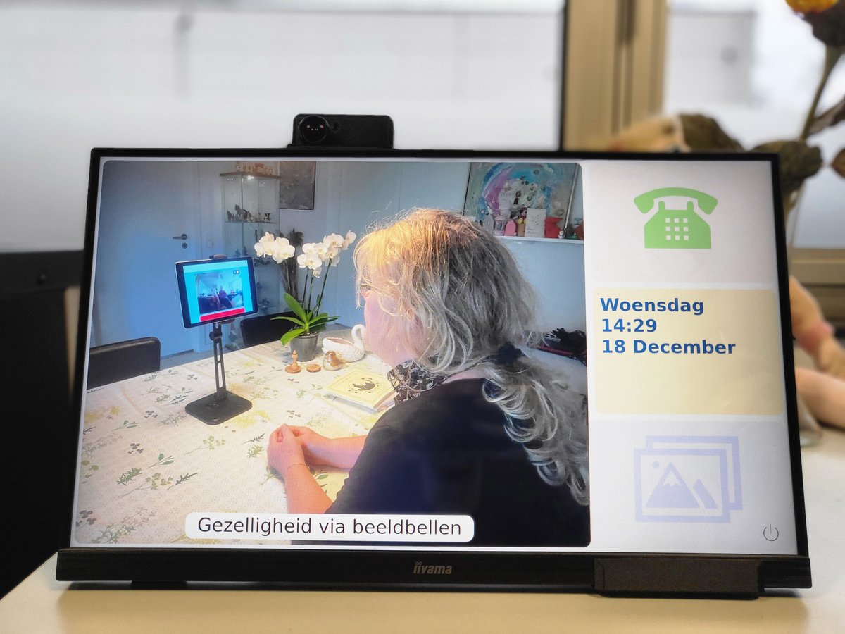 Buddy-Beeld - Supersimpel Beeldbellen - Fotolijst - Interactieve agenda - Monitoring. Gericht op senioren en mensen met dementie (6152435560582)