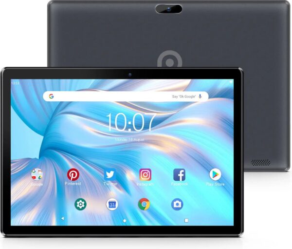 Elementkey Ai-Touch 10 - 10.1 Inch Tablet - 64GB Intern + 64GB Micro SD - Voor En Achtercamera - Android 13 - IPS-scherm - 2GB RAM - Werk & Entertainment - SIM - Donker Grijs (8720118921463)