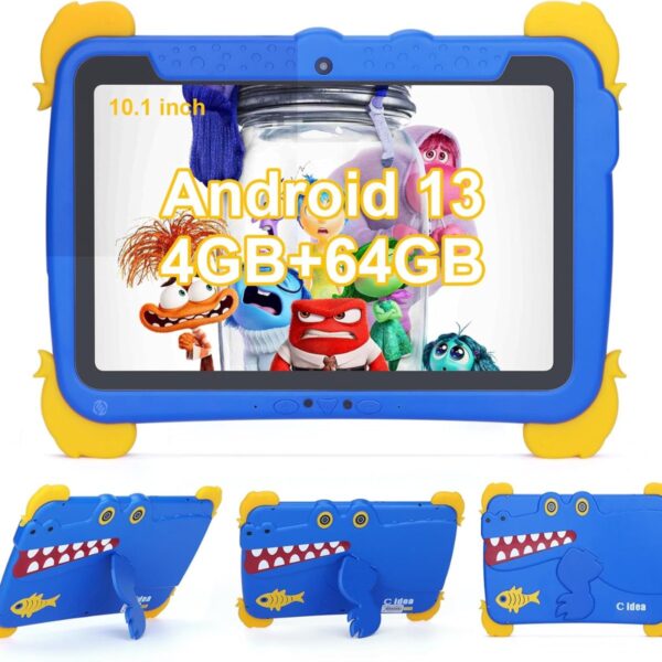 Equivera Kindertablet Vanaf 3 Jaar - Kindertablet - Vanaf 3 Jaar - Ouderlijk Toezicht - Compleet Pakket - Kids Tablet - Beschermhoes - Limited Edition (8721257001115)