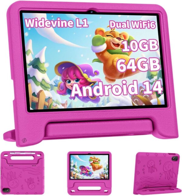 Equivera Kindertablet Vanaf 3 Jaar - Kindertablet - Vanaf 3 Jaar - Ouderlijk Toezicht - Compleet Pakket - Kids Tablet - Beschermhoes - Limited Edition (8721257002266)