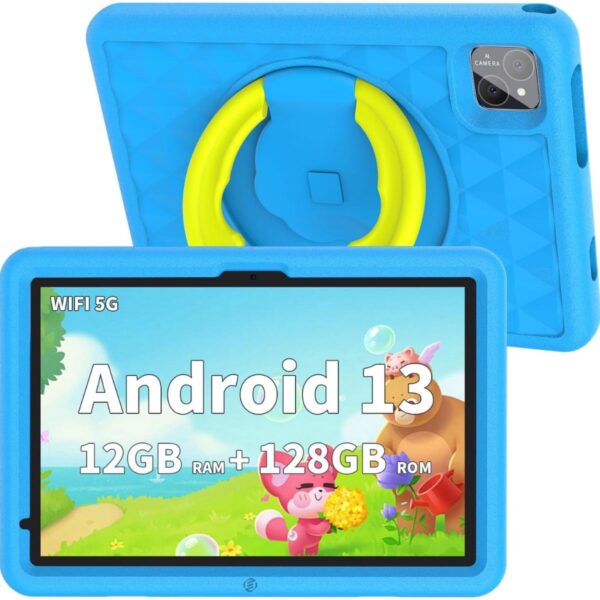 Equivera Kindertablet Vanaf 3 Jaar - Kindertablet - Vanaf 3 Jaar - Ouderlijk Toezicht - Compleet Pakket - Kids Tablet - Beschermhoes - Limited Edition (8721257002358)