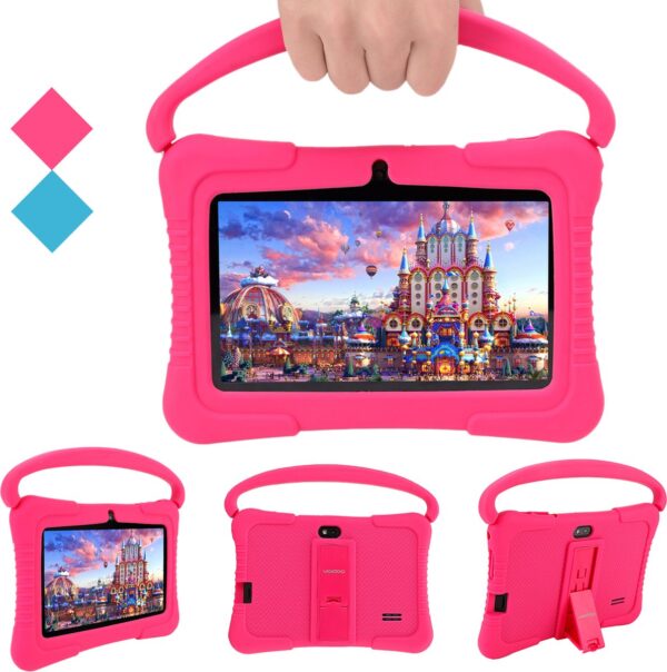 [Veidoo] [kindertablet] [7 Inch] [Android Tablet] [Oogbescherming] [Educatief] [Dual Camera] [Quad Core] [Siliconen beschermhoes] [ouderlijk toezicht] (9507173799485)