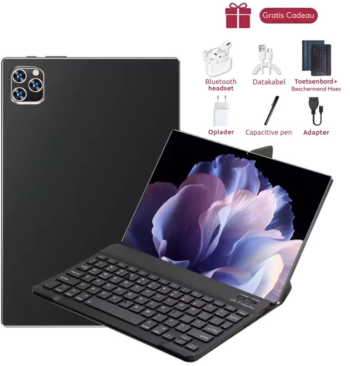 2025 Nieuwe Pad 15 Pro Tablets 16Gb 1024Gb Android 10.36 Inch 5G Dual Sim Gps Bluetooth Wifi Wps Tabletpc - Black (6151930257249)