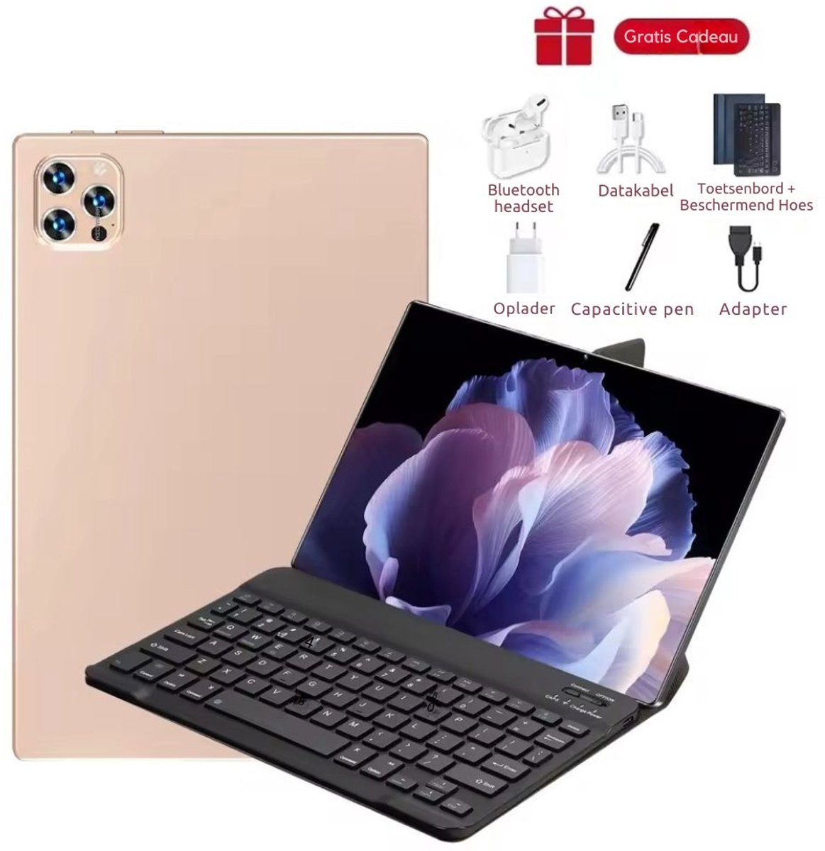 2025 Nieuwe Pad 15 Pro Tablets 16Gb 1024Gb Android10.36 Inch 5G Dual Sim Gps Bluetooth Wifi Wps Tabletpc - Gold (6151929995930)
