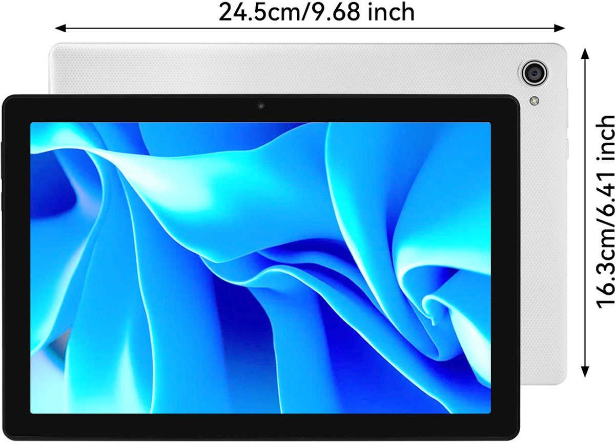 Hotlight C10 - Android 14 Tablet - 10.1 inch - 8(3+5)GB RAM/64GB ROM- 5000mAh - Wit (6978044740050)