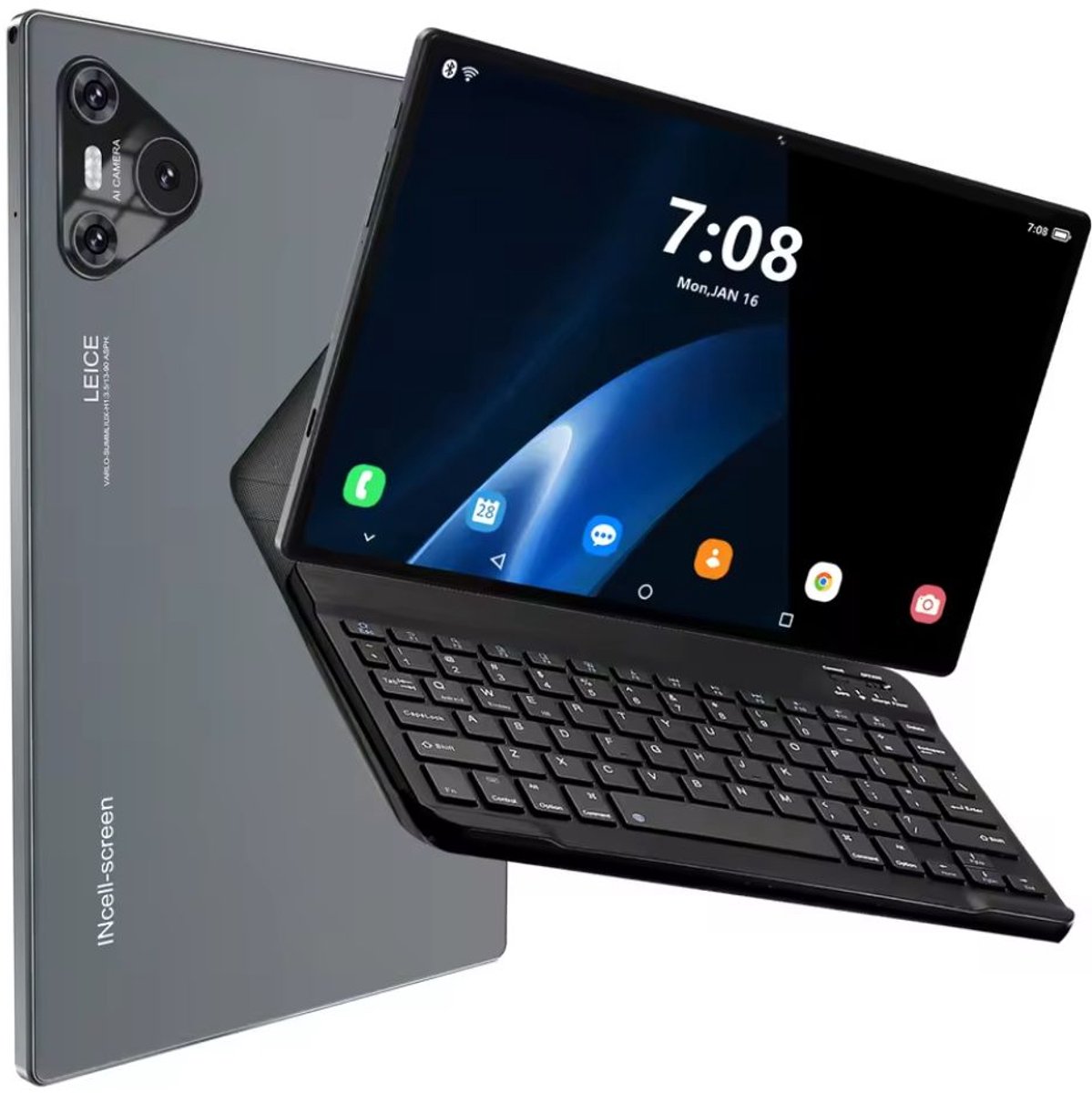 Mookes Pad 9 Pro Tablet 10.1 inch Android Snapdragon 8gen2 Global 12GB 512GB 10000 mah 5G Dual SIM WIFI HD Scherm - Black and Keyboard (6154507212238)