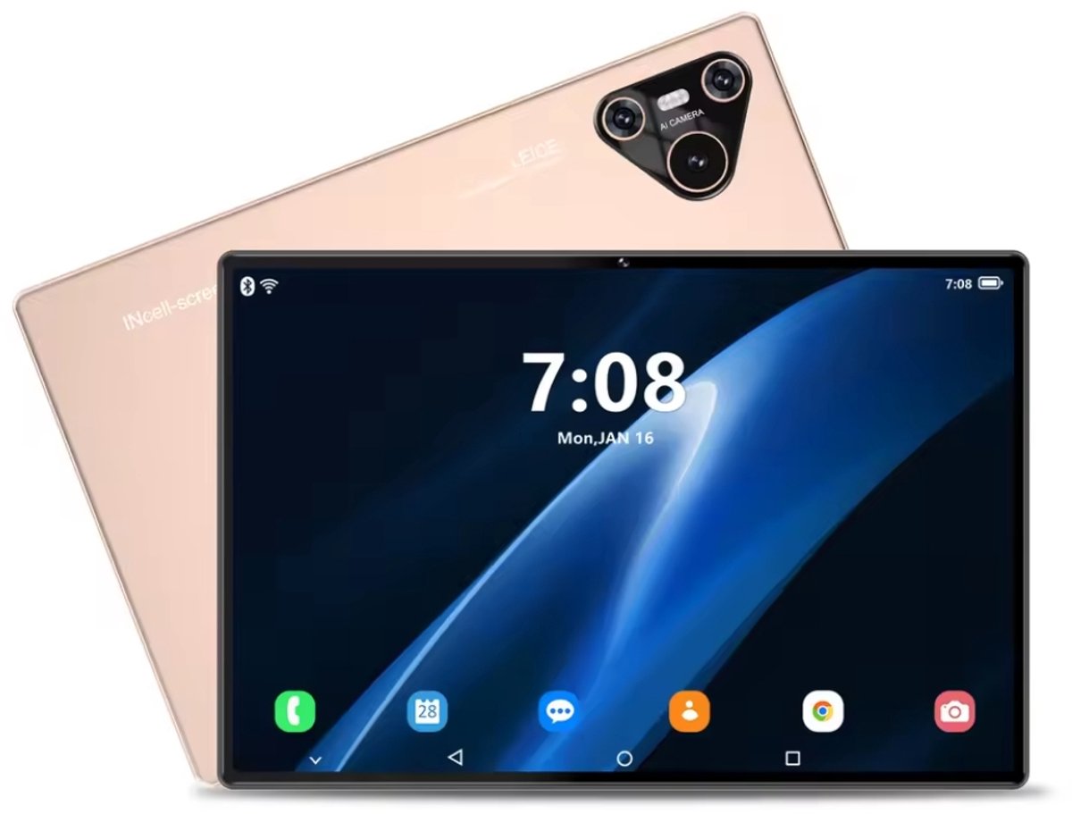 Mookes Pad 9 Pro Tablet 10.1 inch Android Snapdragon 8gen2 Global 12GB 512GB 10000 mah 5G Dual SIM WIFI HD Scherm - Gold (6154507162137)