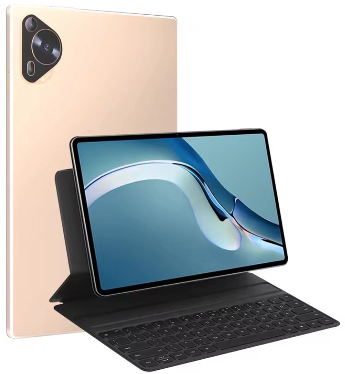 Pad 9 Pro 10.1 Inch 2K Volledig Scherm 16GB+1024GB Snapdragon 8 Gen2 Android 24mp + 48Mp High-Performance Tablet - Goudkleurig + Toetsenbord (6154508912915)