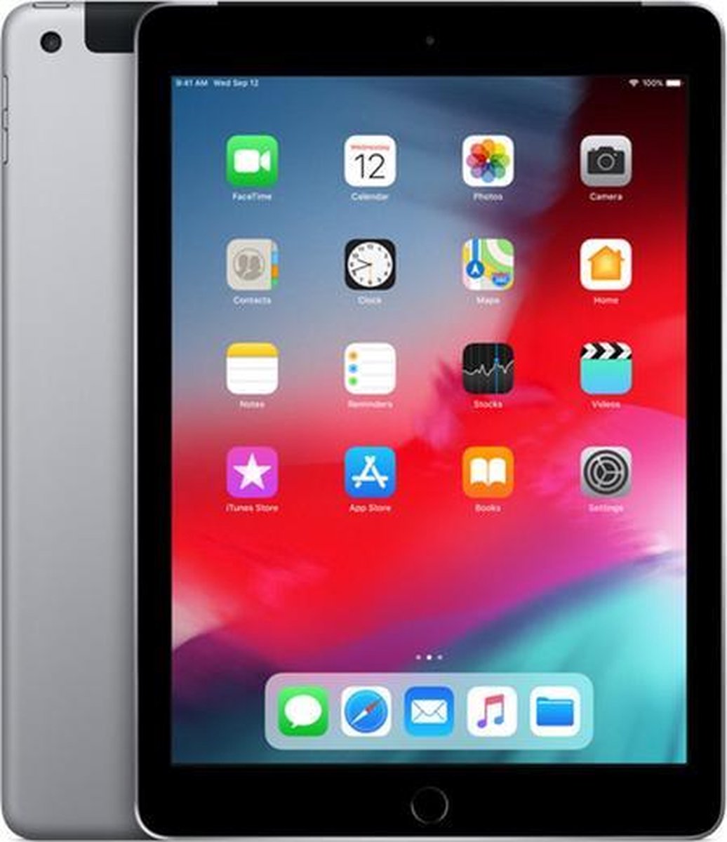 Apple iPad (2018) - 9.7 inch - WiFi + 4G - 32GB - Spacegrijs (0190198666062)