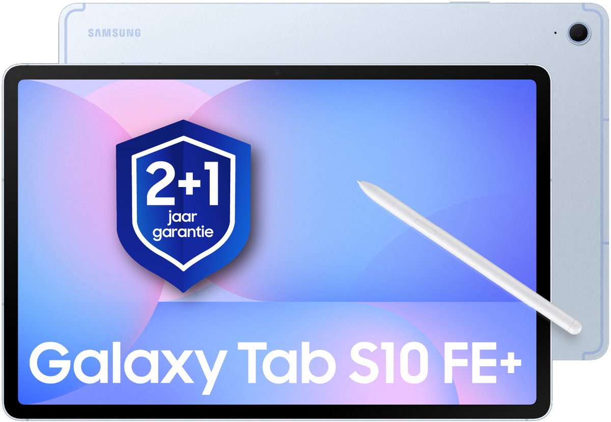 Samsung Galaxy Tab S10 FE Plus - Wi-Fi - 256GB - Blue + 1 jaar extra garantie (8806097739678)