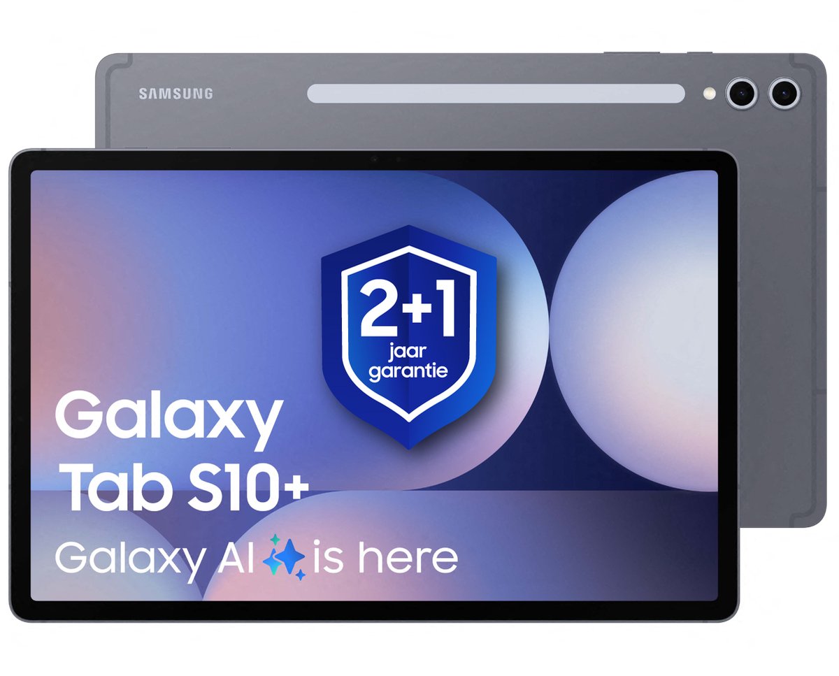 Samsung Galaxy Tab S10 Plus - WiFi - 256GB - Moonstone Gray + 1 jaar extra garantie (8806097739777)