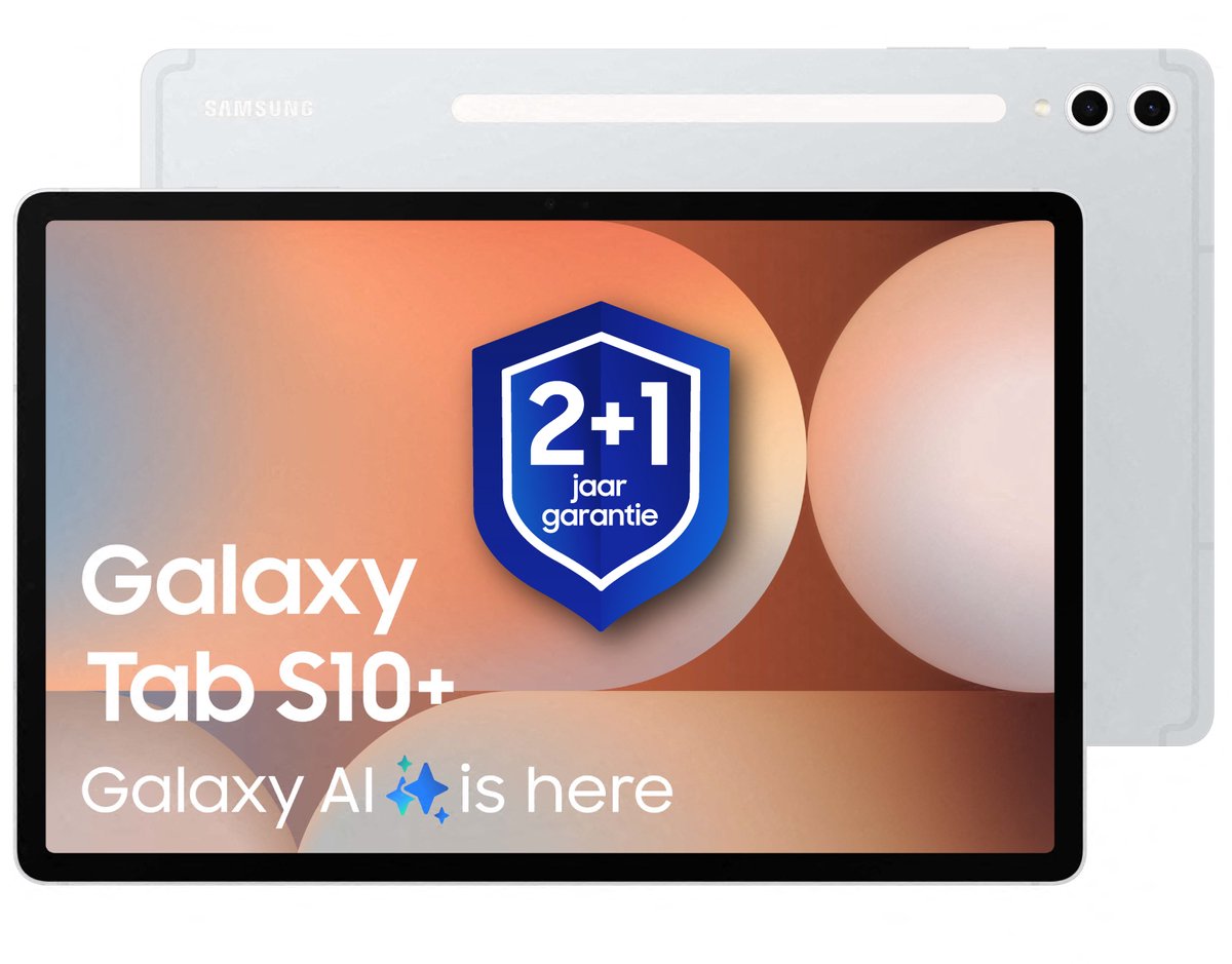 Samsung Galaxy Tab S10 Plus - WiFi - 256GB - Platinum Silver + 1 jaar extra garantie (8806097739791)