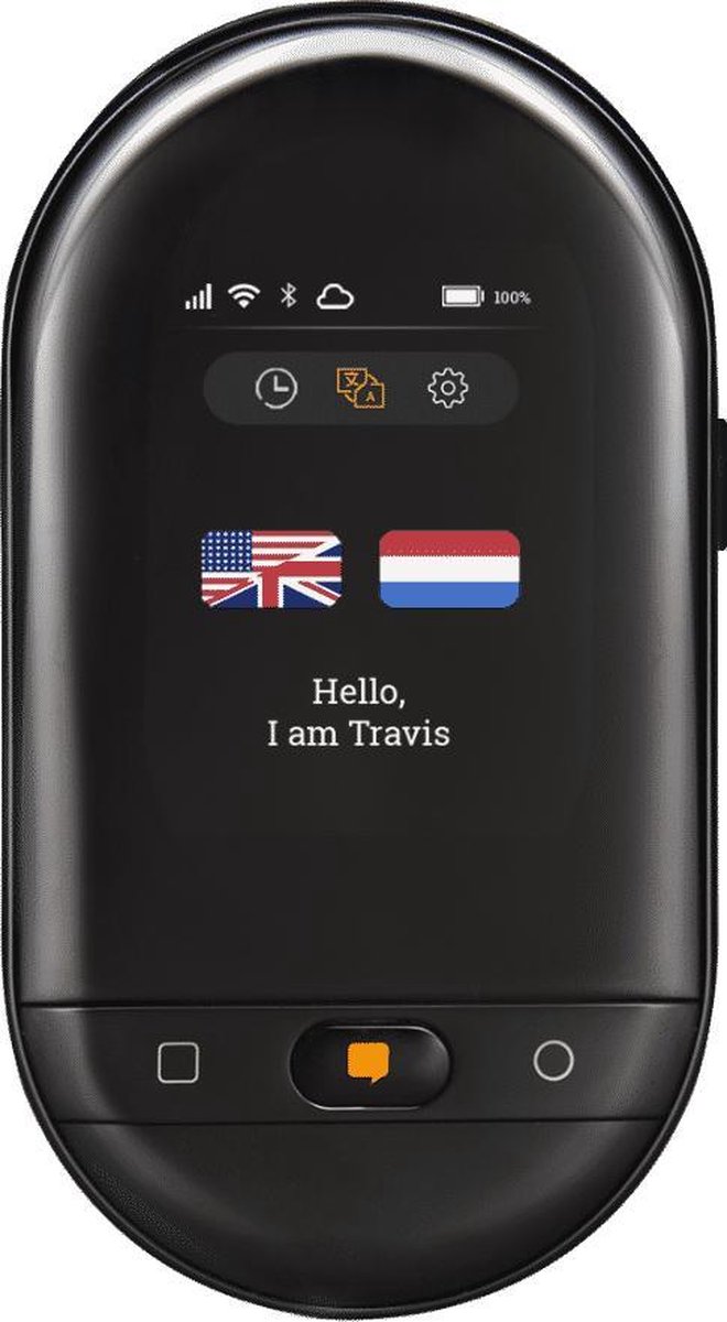 Travis touch Go - Snelle Twee-richtings Vertaalapparaat - 155 talen (online) + eSIM voor GRATIS online vertalingen in 80+ landen - Verbeterde offline vertalingen (8719689106164)