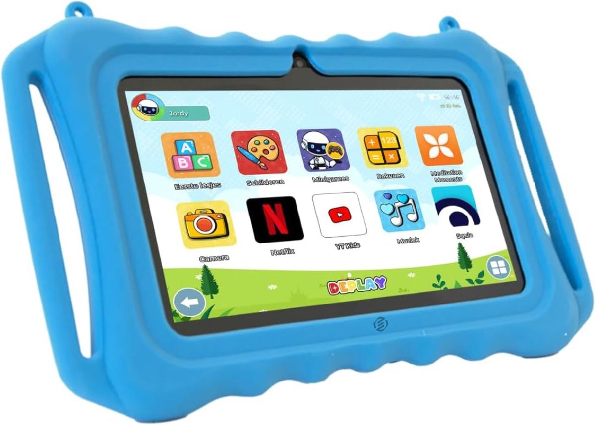 Equivera Kindertablet Vanaf 3 Jaar - Kindertablet - Vanaf 3 Jaar - Ouderlijk Toezicht - Compleet Pakket - Kids Tablet - Beschermhoes - Limited Edition (8721257002426)