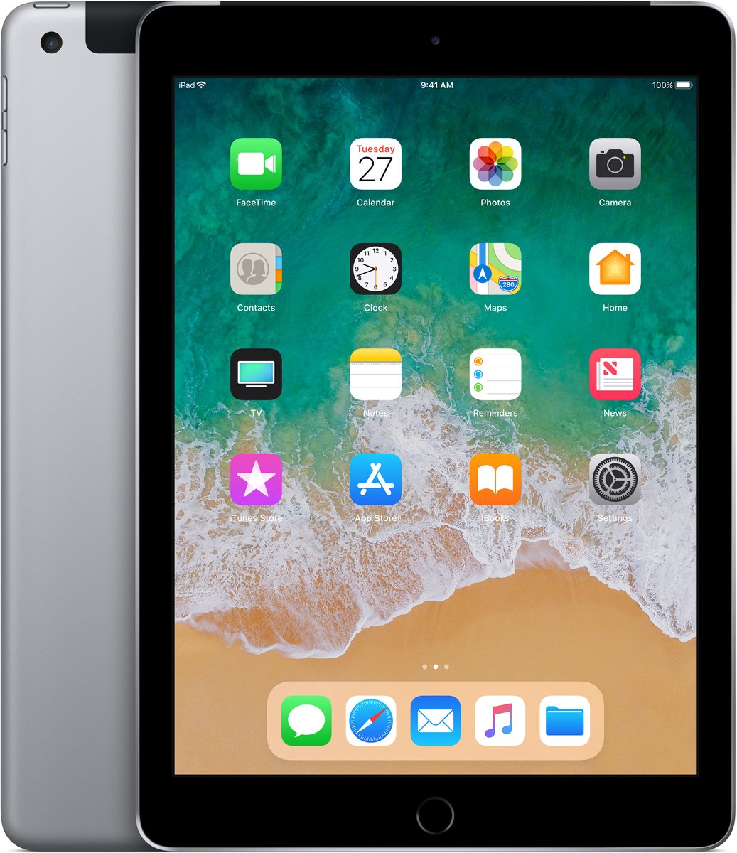 Apple iPad (2018) - 9.7 inch - WiFi + 4G - 128GB - Spacegrijs (0190198647917)