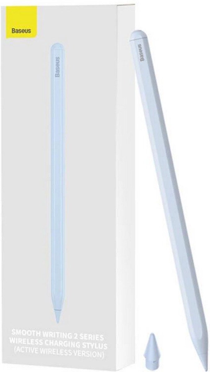 Baseus - Stylus Pen geschikt voor IOS en iPads vanaf 2018 - Palm rejection - Nauwkeurig schrijven - Oplaadbaar - Blauw (6932172624552)
