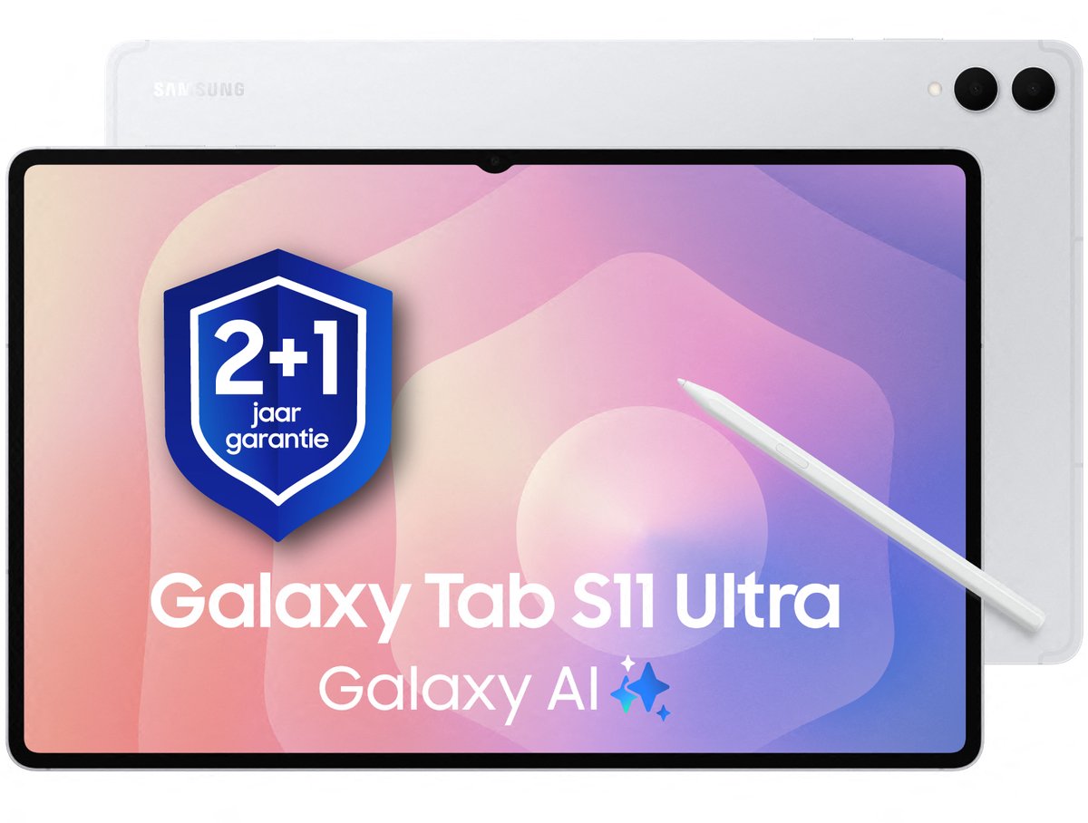 Samsung Galaxy Tab S11 Ultra - 512GB - Silver + 1 jaar extra garantie (8806097864400)