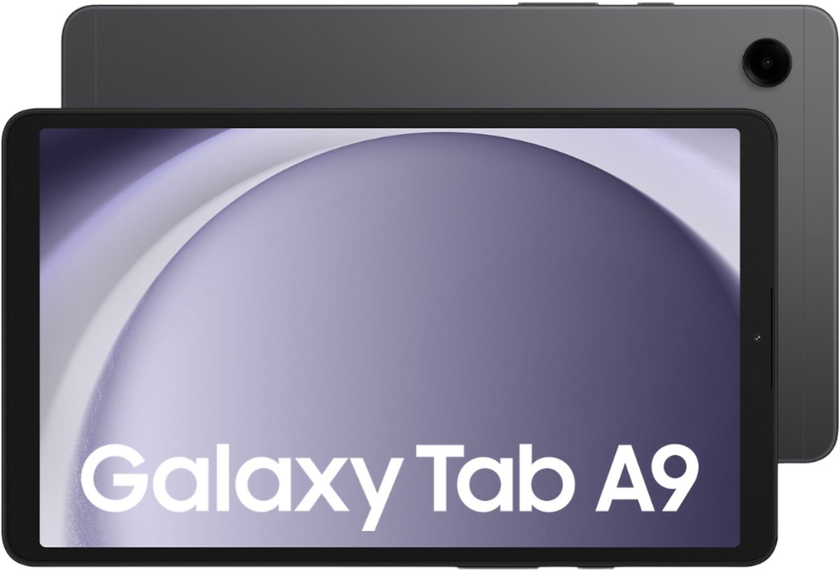 Samsung Galaxy Tab A9 4G LTE (Grafiet, 2025 Model) - 8.7" (22,1 cm) WXGA+ Display - 64GB Opslag - 4GB RAM - Android Tablet - Wi-Fi 5 (802.11ac) - LTE-TDD & LTE-FDD - Dun & Licht Design - Premium Afwerking (3069923312499)