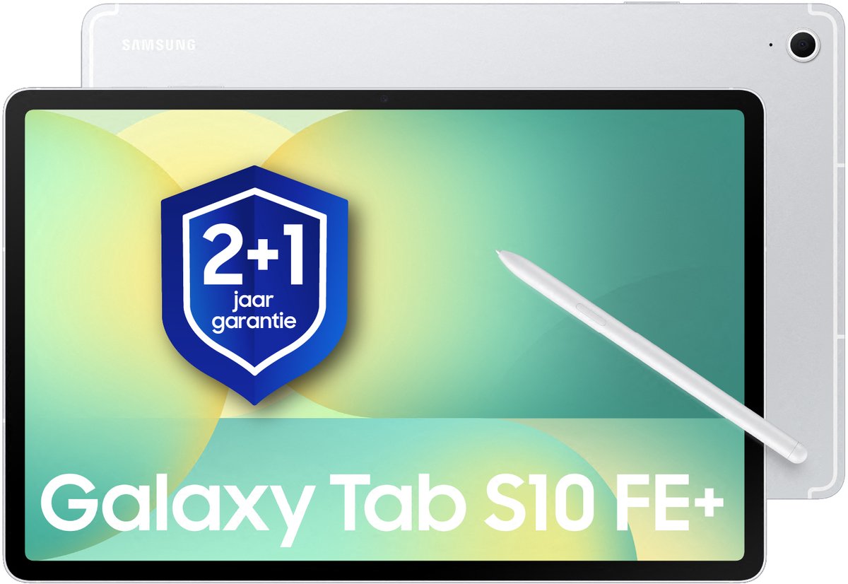 Samsung Galaxy Tab S10 FE Plus - Wi-Fi - 256GB - Silver + 1 jaar extra garantie (8806097739623)
