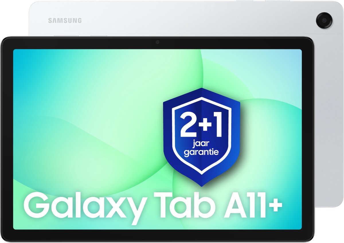 Samsung Galaxy Tab A11 Plus - Wi-Fi - 128GB - Silver + 1 jaar extra garantie (8806097952503)