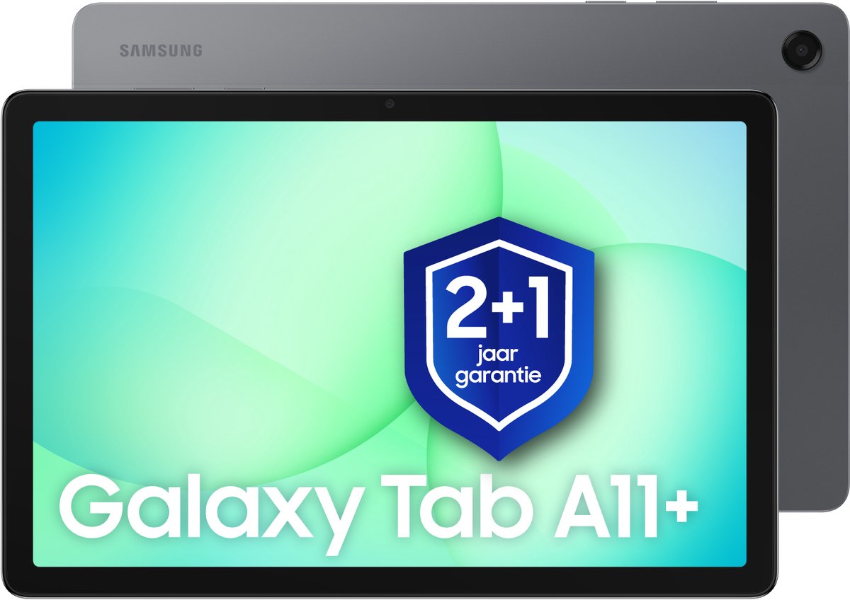 Samsung Galaxy Tab A11 Plus - Wi-Fi - 256GB - Gray + 1 jaar extra garantie (8806097952497)