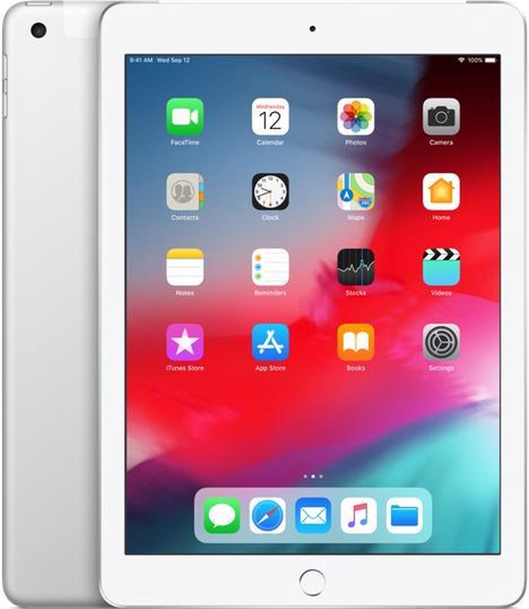 Apple iPad (2018) - 9.7 inch - WiFi + 4G - 32GB - Zilver (0190198666222)