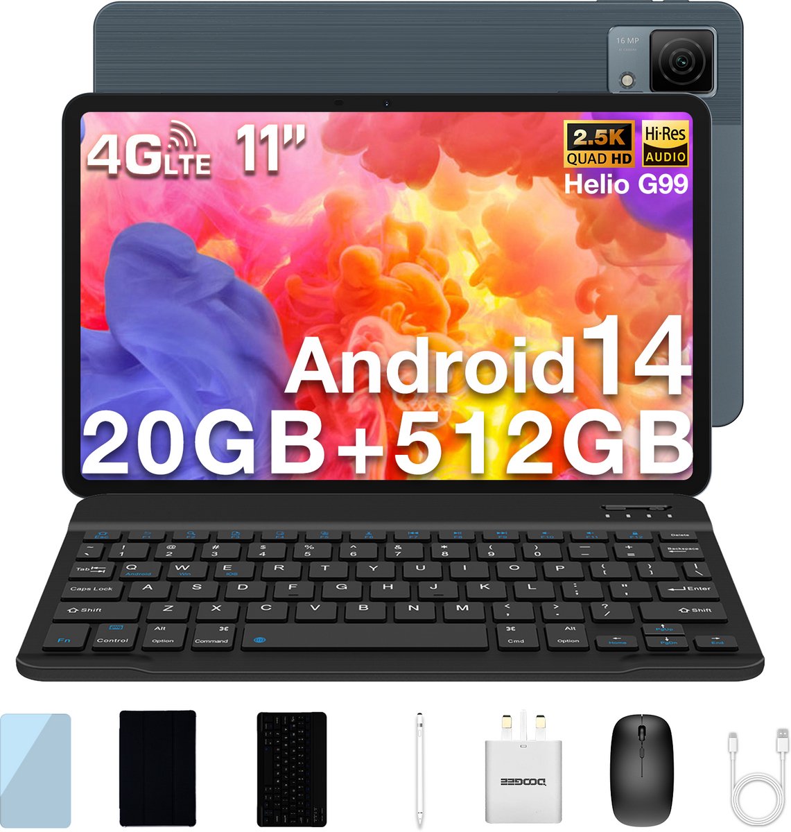 Tablet met toetsenbord DOOGEE T40 11