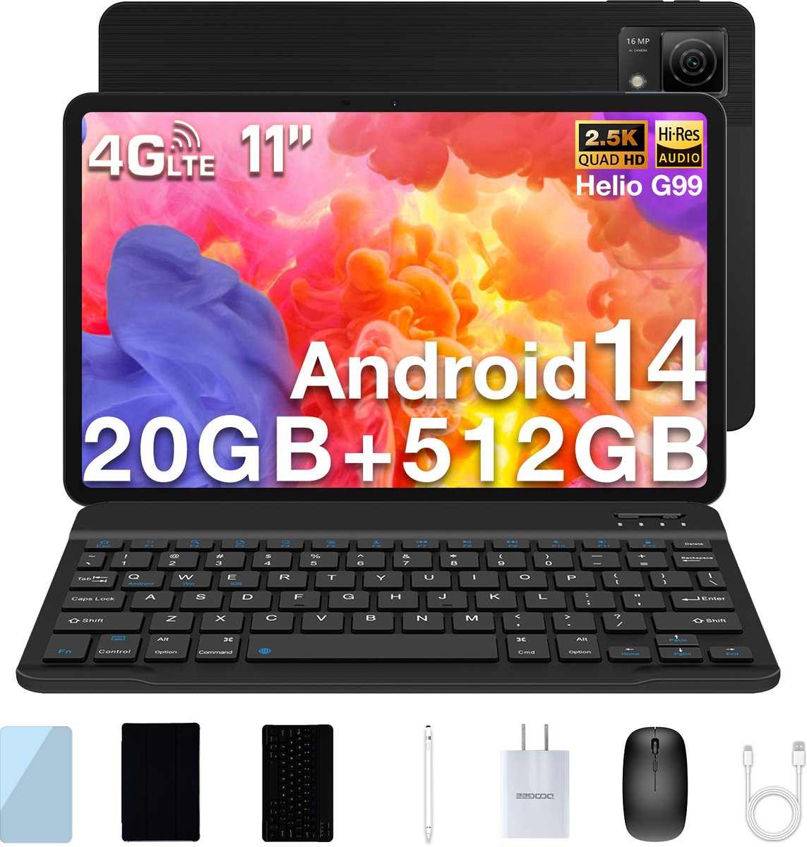 Tablet met toetsenbord DOOGEE T40 11