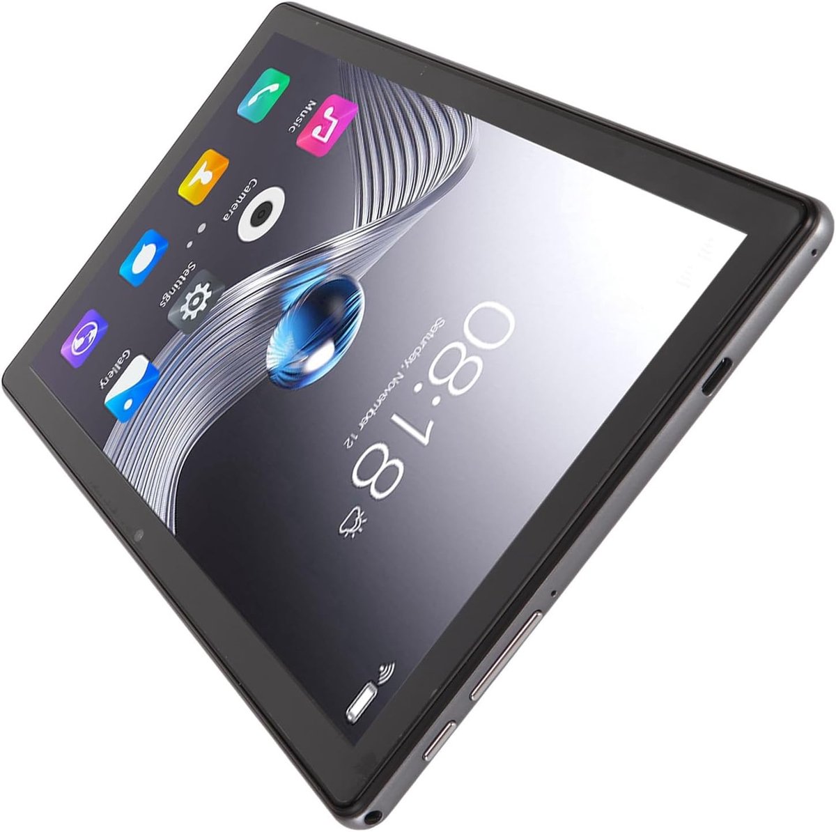 Zazitec 10.1 4G LTE Tablet - Android 13 - 12GB RAM - 256GB Opslag - Octa-Core - IPS 2560×1600 - 8800mAh - Grey (8719396919224)