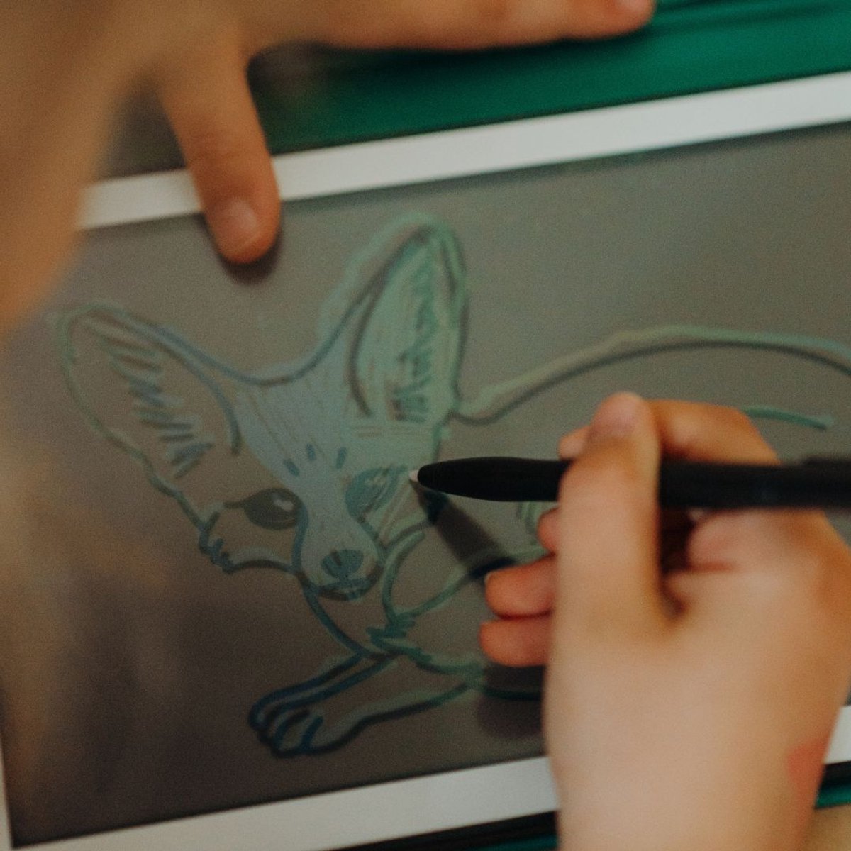 BEAU by Bo Kidywolf Kidydraw Mini Tekenboek met LCD-scherm Dieren + Refill Once upon a time & Animals (5415188860998)