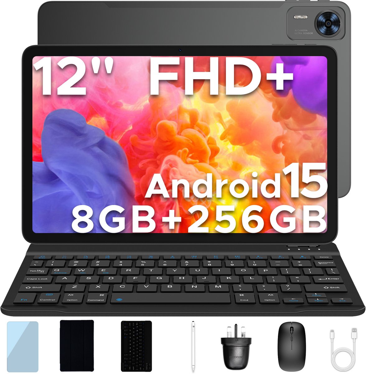 DOOGEE T36 Tablet met toetsenbord 12