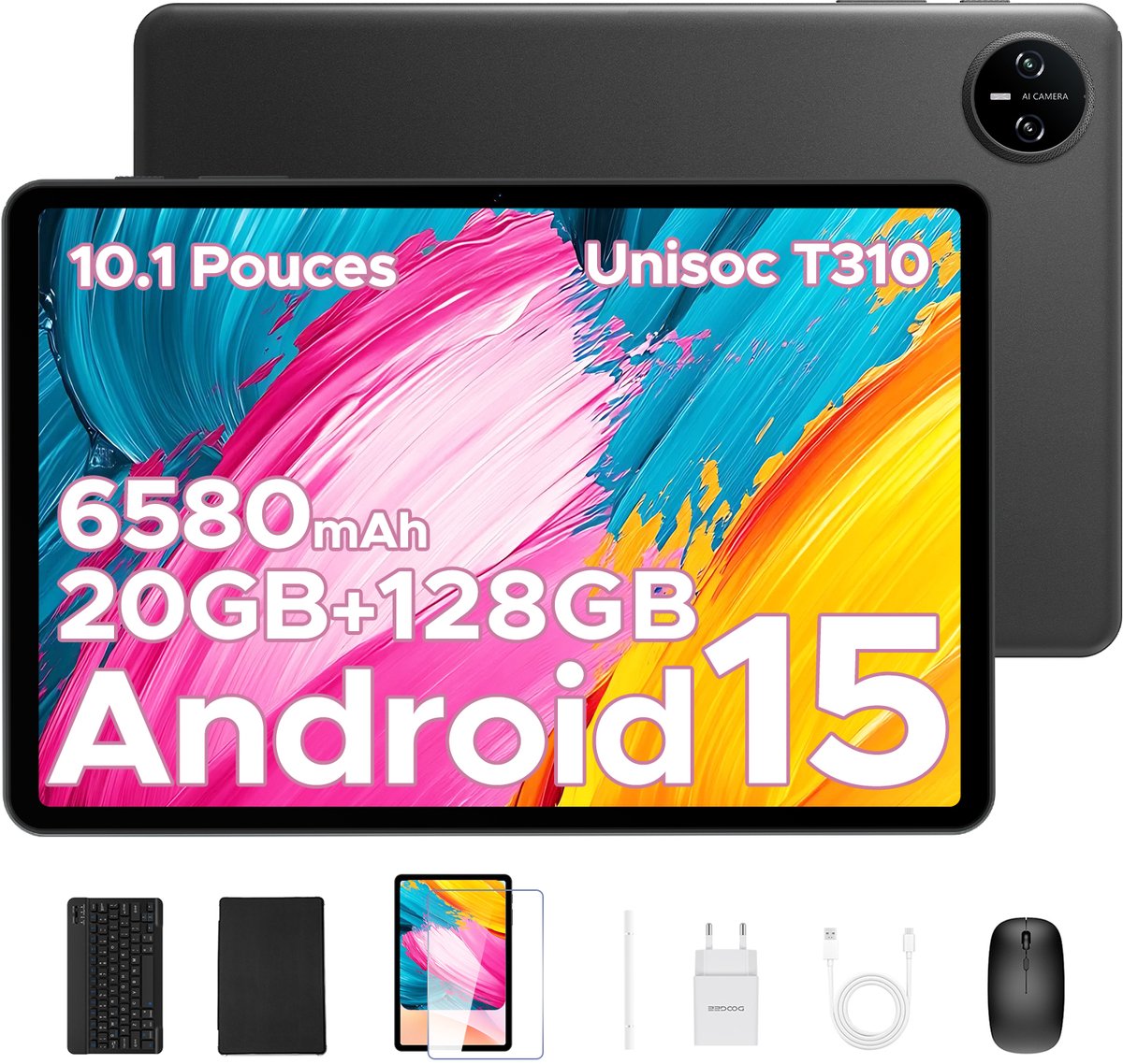 DOOGEE Tab A9 Pro Android 15 Tablet met toetsenbord 10