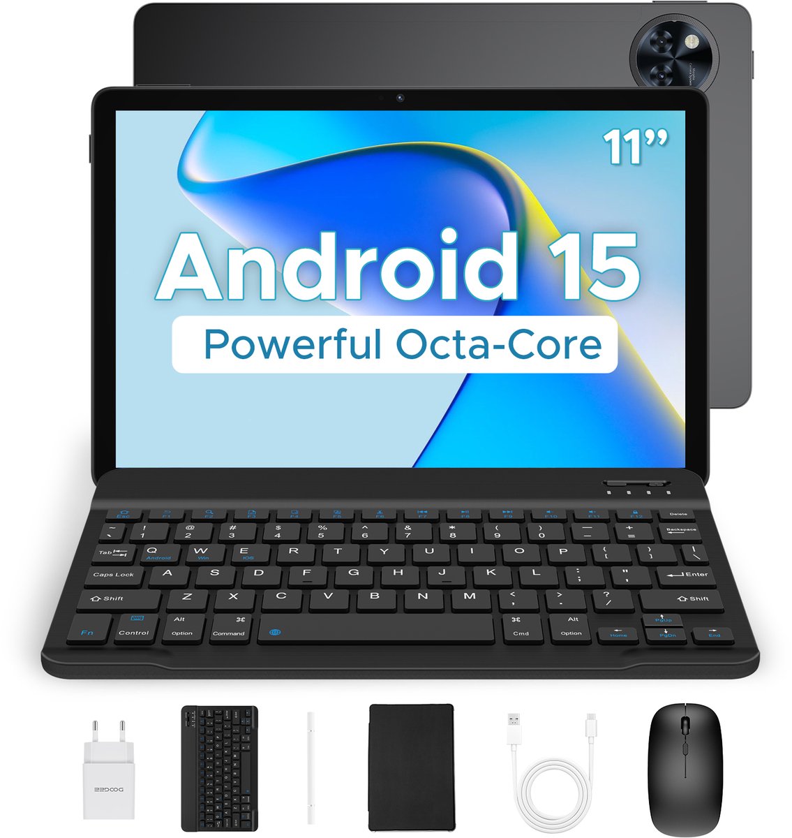 DOOGEE U11 Tablet met toetsenbord Android 15 Tablet Touch 11