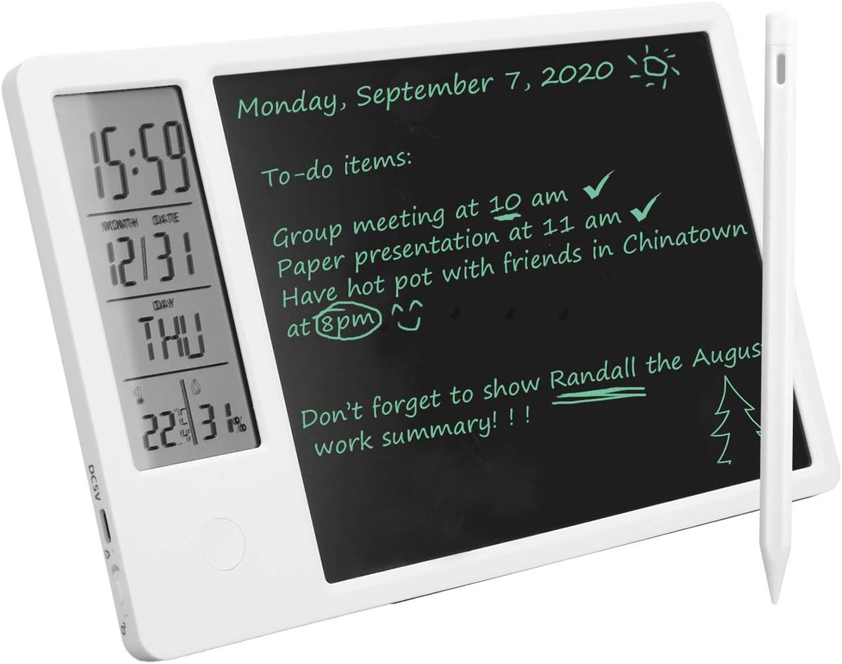 Digitaal Notitieblok - Grafische Tablet - Elektronisch Notitieblok - Digital Notepad - Herbruikbare Notitieblok - Batterijvrije Teken en Schrijftablet (9508262341981)