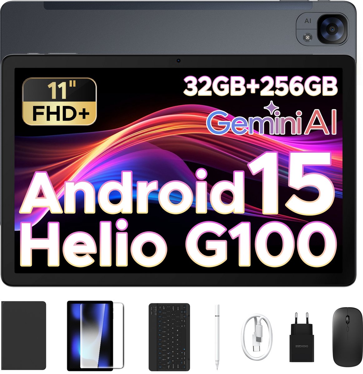 Doogee Tab E3 Android 15 tablet Clavier Stylet 11 