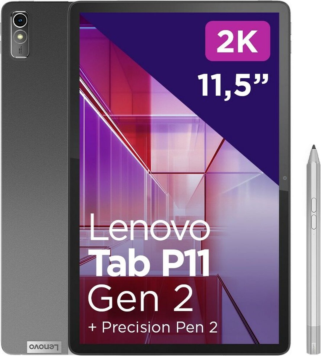 Lenovo Tab P11 (2e gen.) met Pen - 128 GB - Grijs (0196803929546)