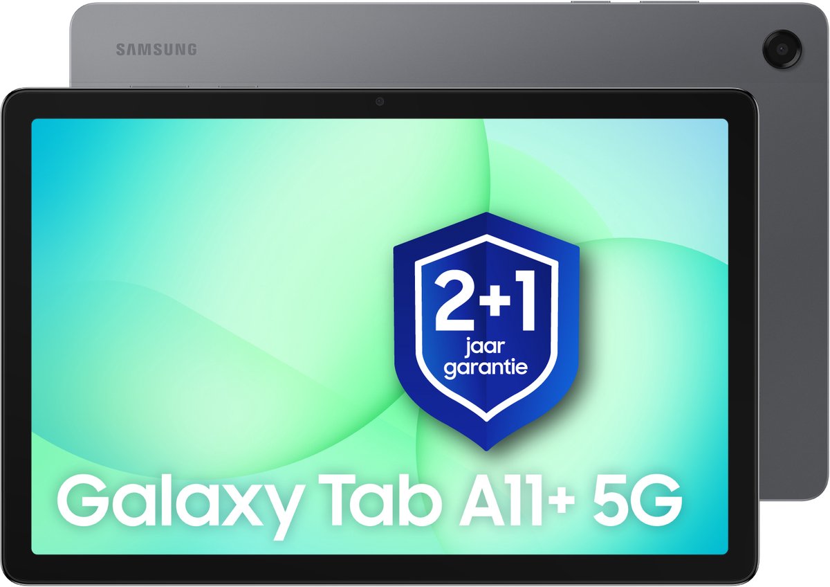 Samsung Galaxy Tab A11 Plus - 5G - 128GB - Gray + 1 jaar extra garantie (8806097952473)