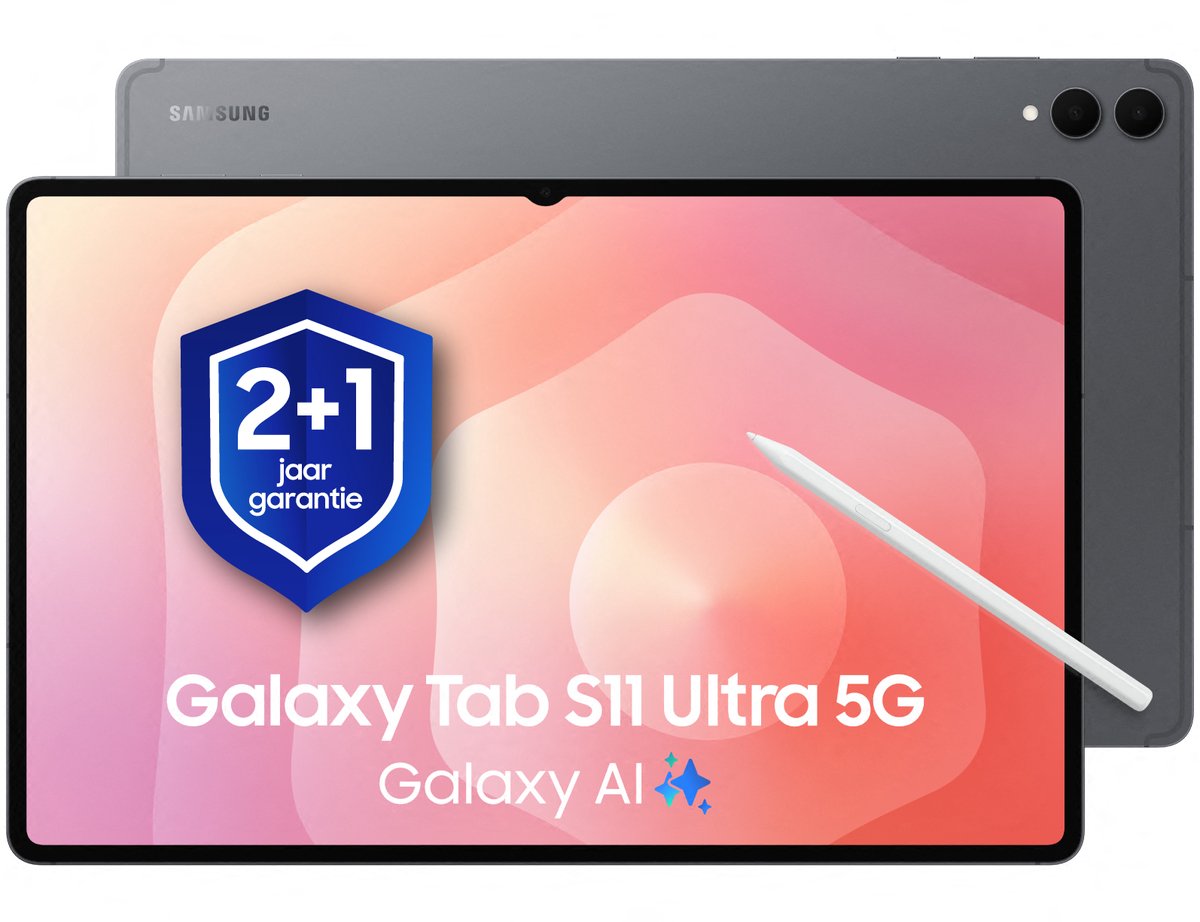 Samsung Galaxy Tab S11 Ultra 5G - 512GB - Gray + 1 jaar extra garantie (8806097864165)