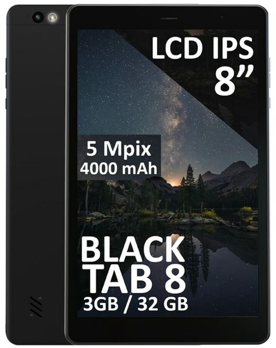 Tablet Blow BlackTAB8 Unisoc T310 3 GB RAM 32 GB Zwart (5900804146773)