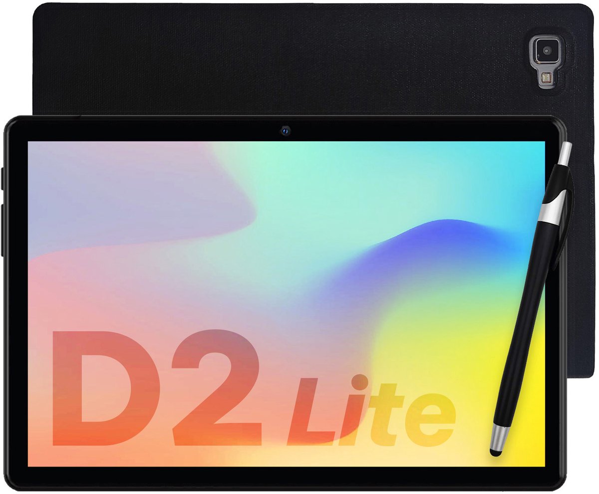 SwayTosh Tab D2 Lite - Tablet - 4+3GB RAM - 64+128GB Opslag - Android 14 - 4G - WiFi - Octa Core Processor - 10 inch - Hoes + Screenprotectors inbegrepen (8720938060991)