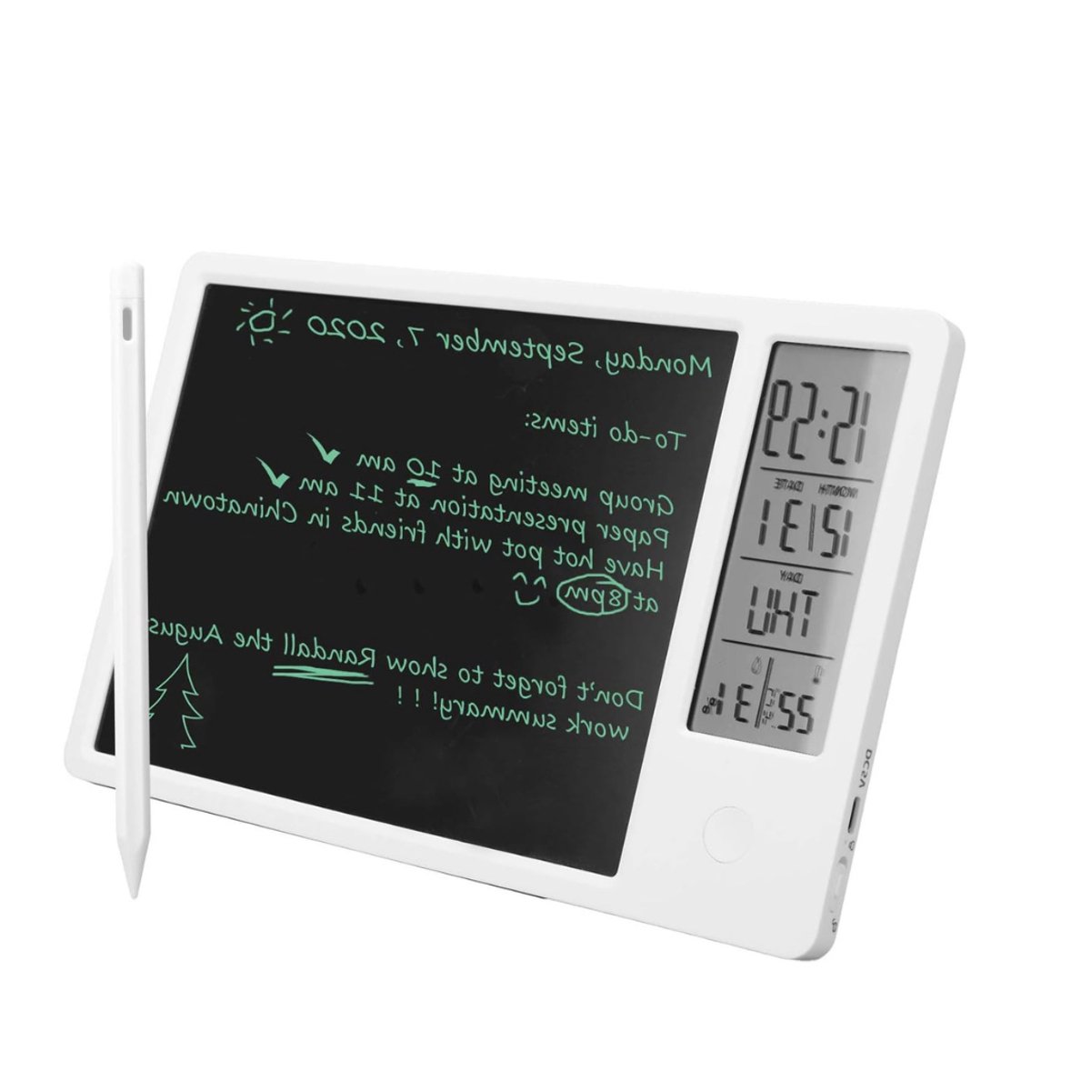 DYNA®Digitaal Notitieblok - Grafische Tablet Met Tekenpen - Herbruikbare Notitieblok - Wit - ‎11cm x 15cm x 1cm (6153239067062)