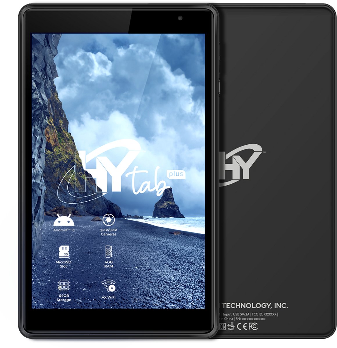 Hyundai Tablet HYTab Plus 8 Inch - Tablet Android 13 - Inclusief Stylus Pen, Oordopjes en Screenprotector - Octa Core - HD IPS 1280x800 - 4GB RAM - 64GB Opslag - 8MP + 13MP Camera - WiFi - 4000mAh (0810127261204)