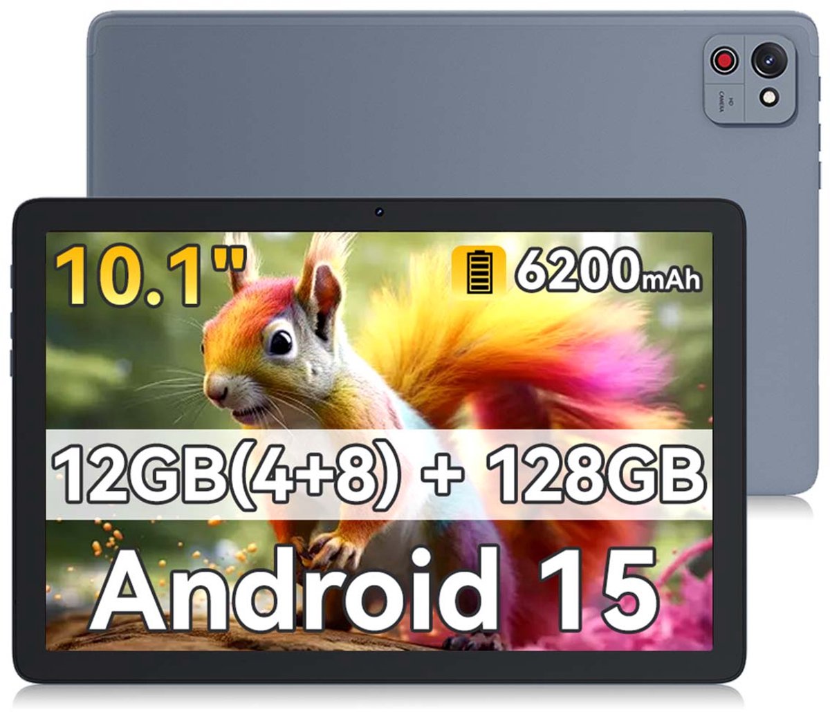Tablet - CUBOT TAB 65 - 12GB RAM 128GB ROM - 10,1 inch - Android 15 - 6200 mAh - Wi-Fi Dual Band - GPS - Grijs (6221300301176)