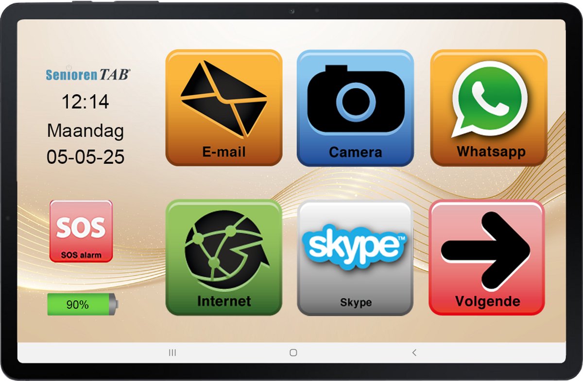 SeniorenTAB - S10XL - Tablet voor Senioren op basis van Samsung - 13,1 inch scherm - wifi - 128GB opslag (8721325721129)