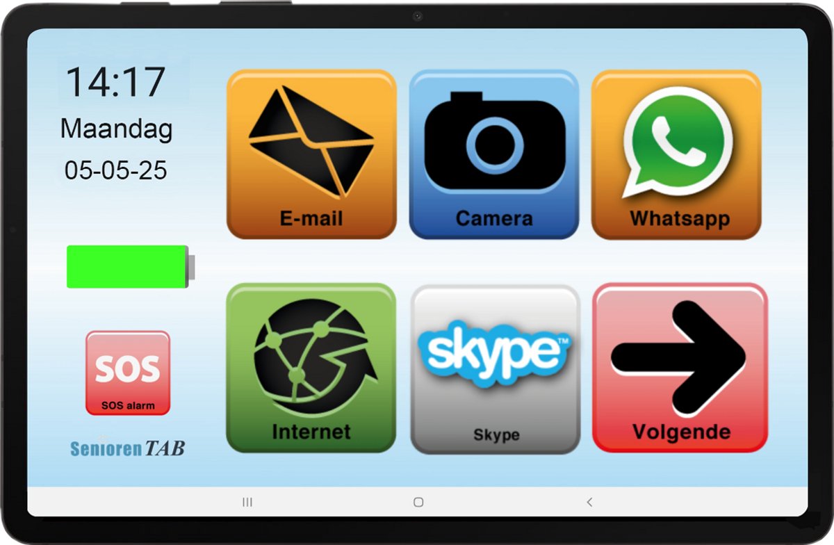 SeniorenTAB SA11W - Seniorentablet op basis van Samsung - 256GB - 11 inch - wifi - Tablet voor ouderen (8721325721136)